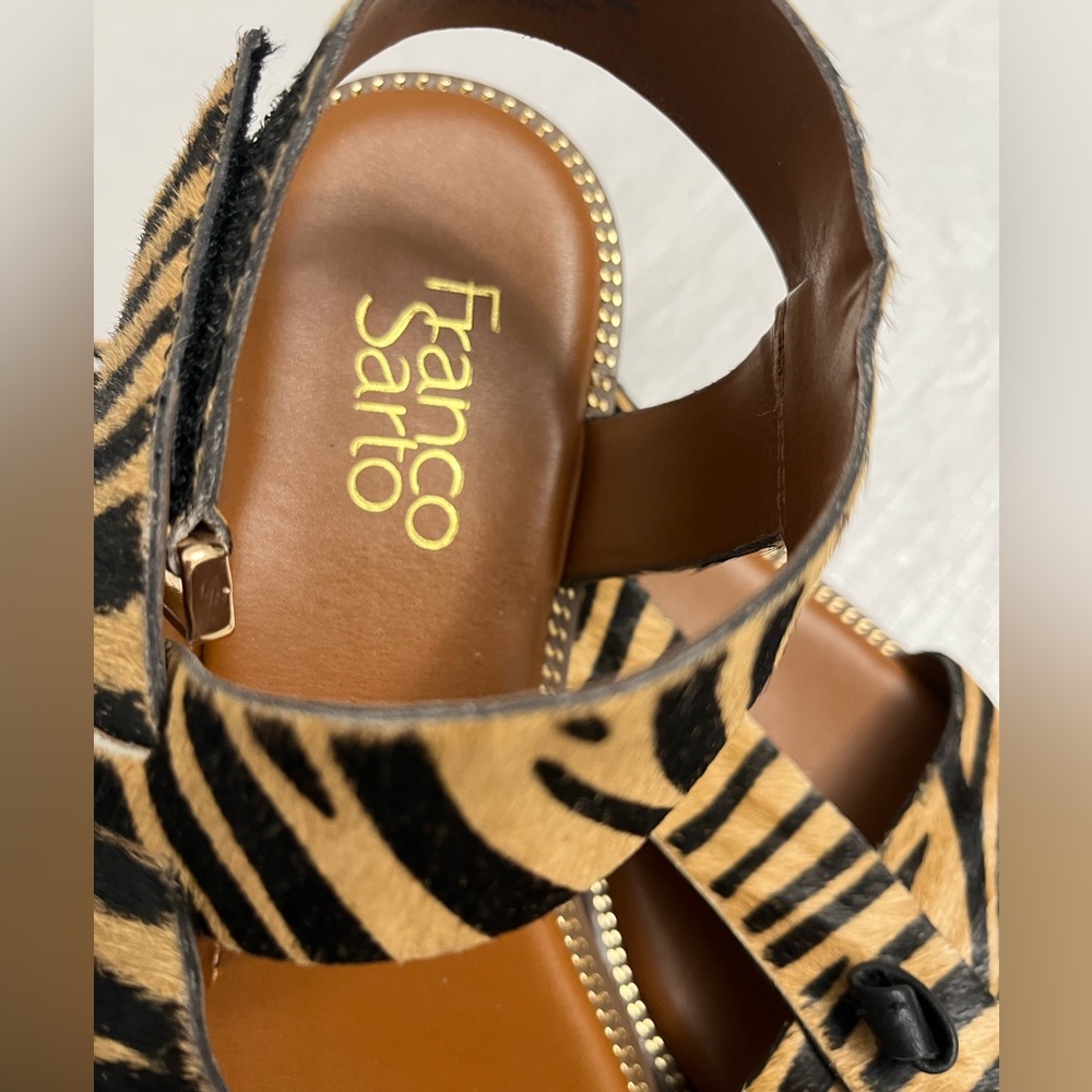 Franco Sarto Glenni safari zebra sandals - Picture 5 of 11